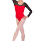 Body con maniche in microrete PAMELY B1019-STUDIODANZA